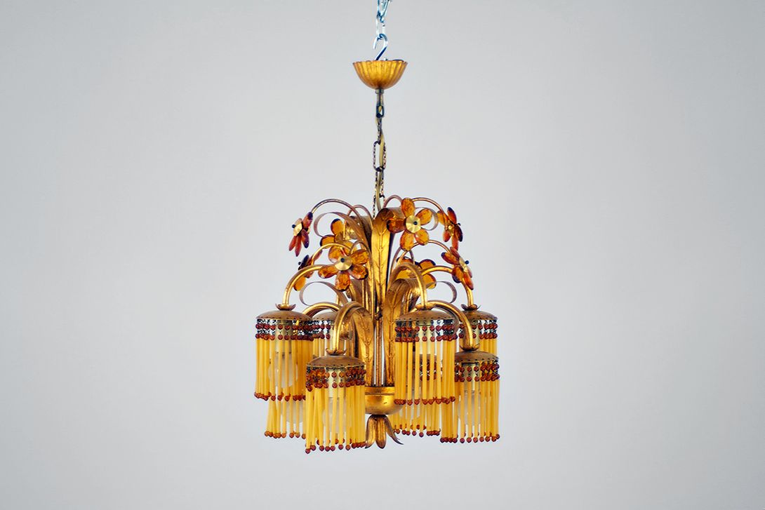 Foto Brass Chandelier Flowers h57