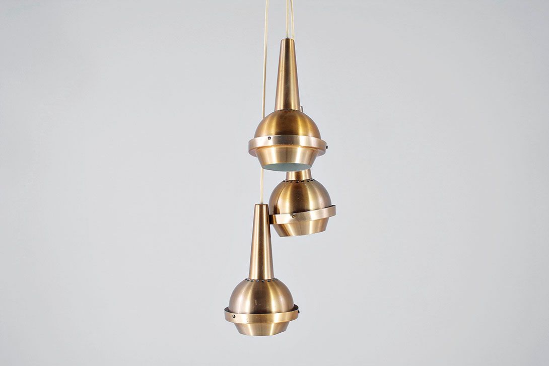 Foto Pendant Lamp Elox Brass GDR 1960 h27