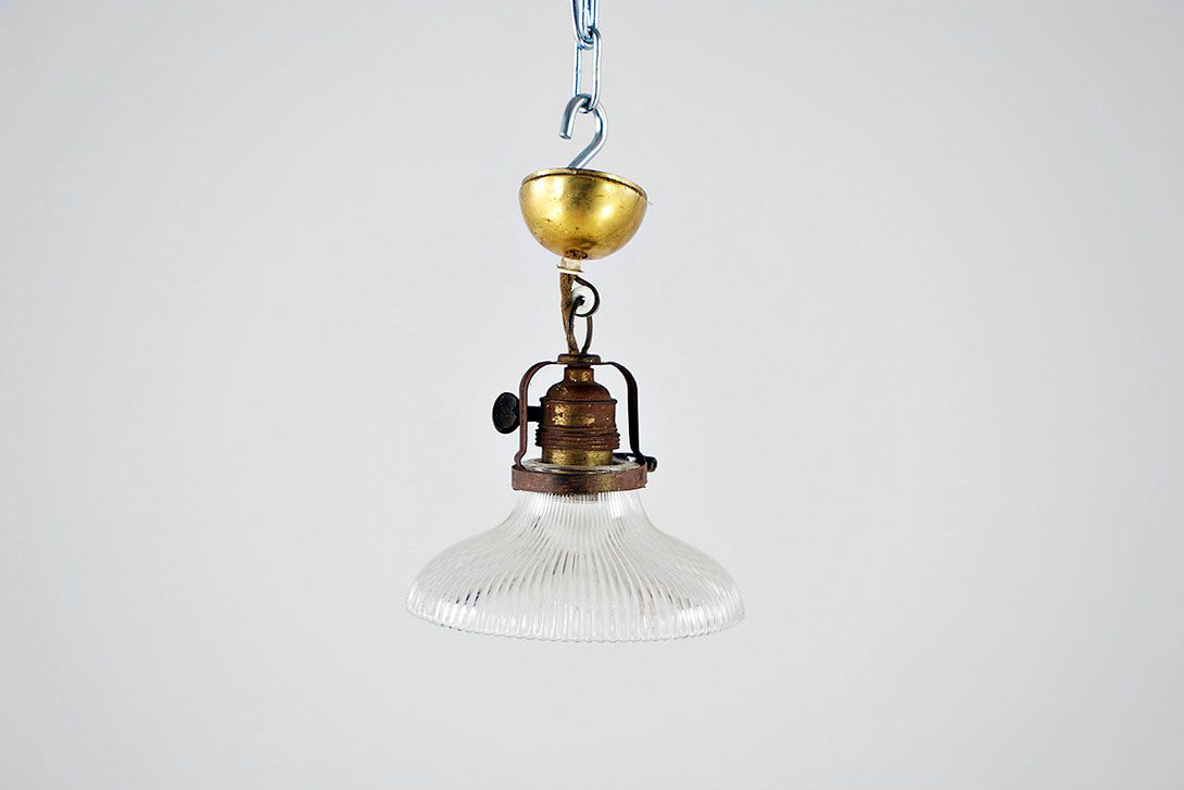 Foto Small Pendant Lamp Glass 1910 ø16