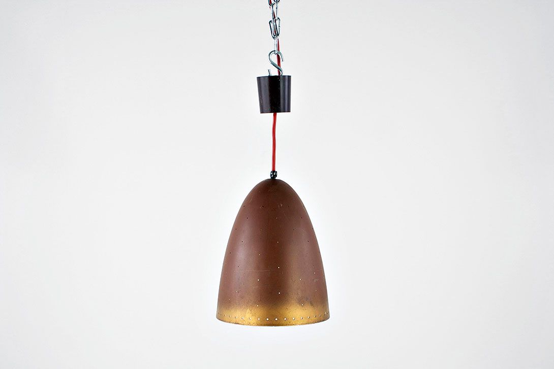 Foto Industrial Copper Pendant Lamp ø21