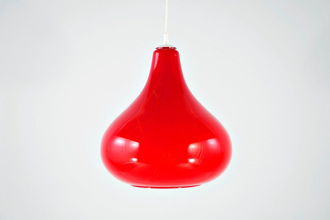 Foto Red Glass Pendant Lamp ø38
