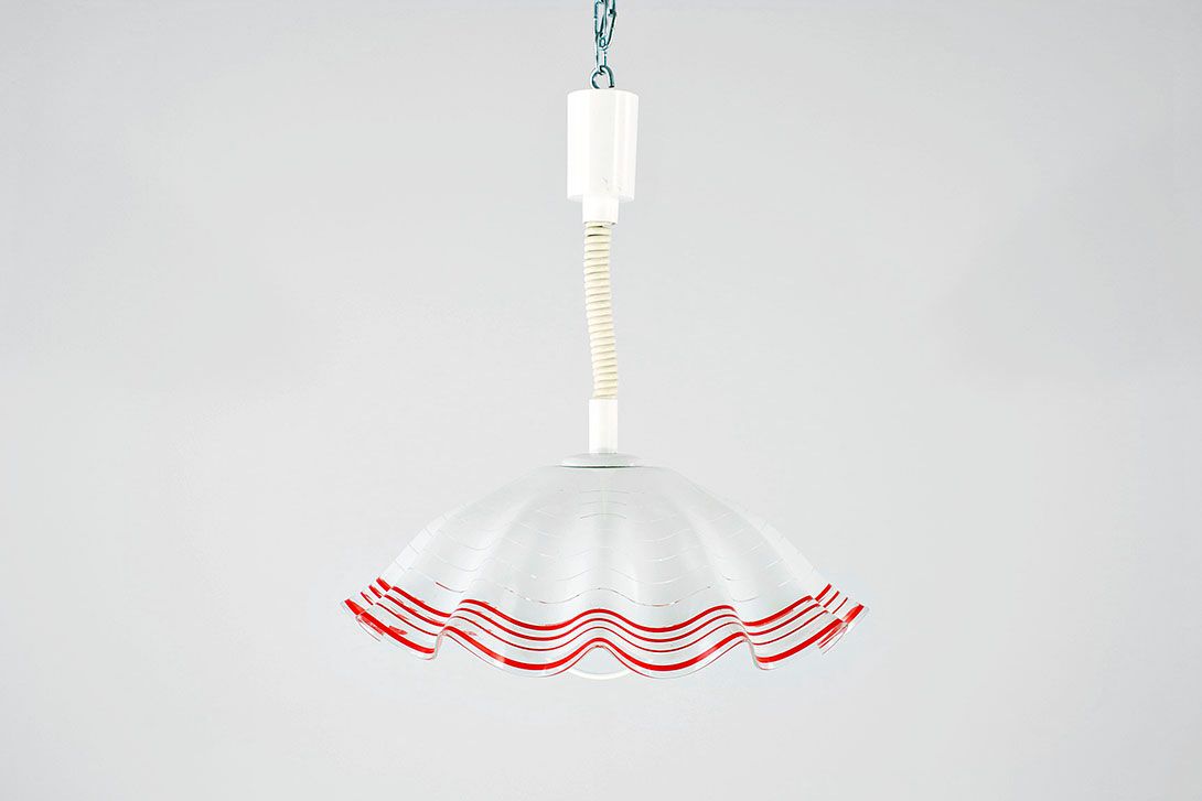 Foto White Skirt Pendant Lamp Art Deco ø44