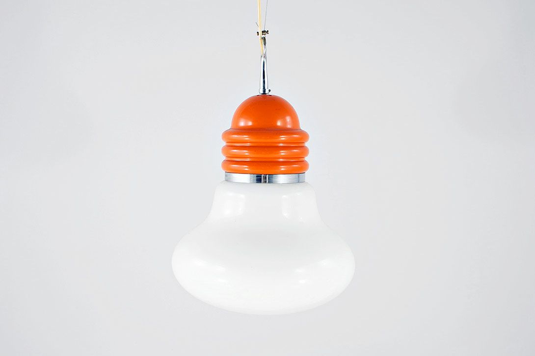 Foto Glass Pendant Lamp Lightbulb Shape ø35