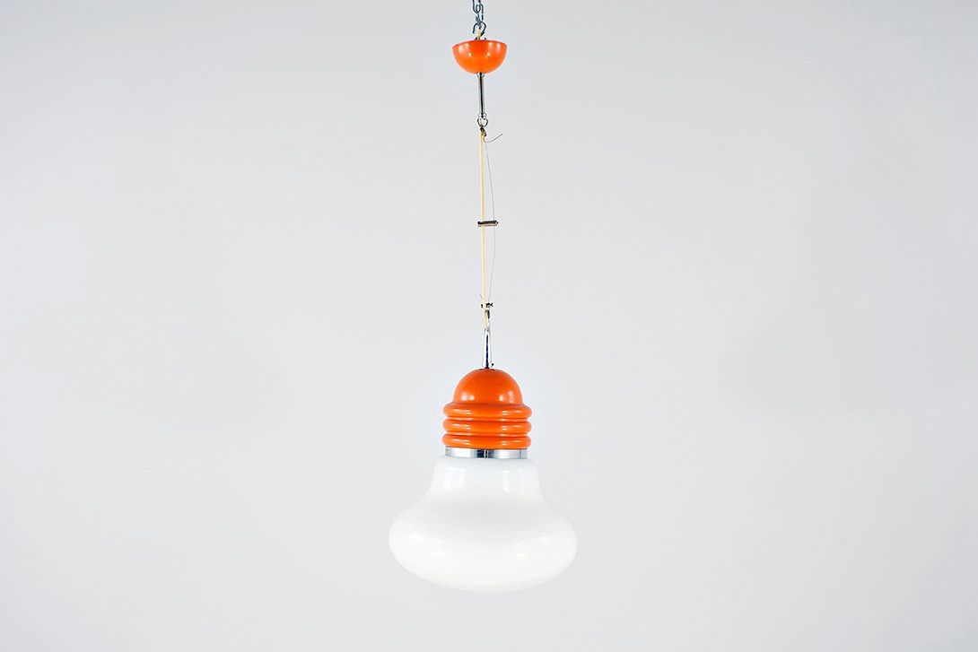Foto Glass Pendant Lamp Lightbulb Shape ø35