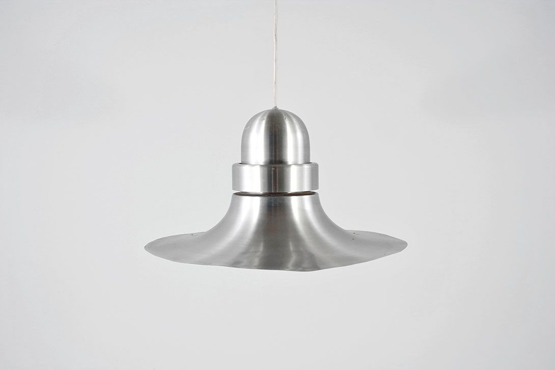 Foto Chrome Ceiling Lamp 1970s ø48