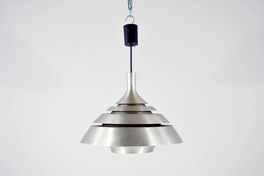 Foto Hans Agne Jacobsen Aluminum Pendant Lamp 1959 h30