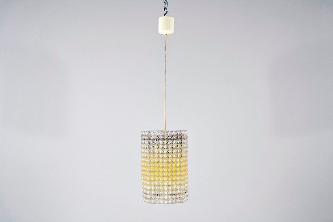 Foto Pendant Lamp Opart Acryl GDR 1967 h32