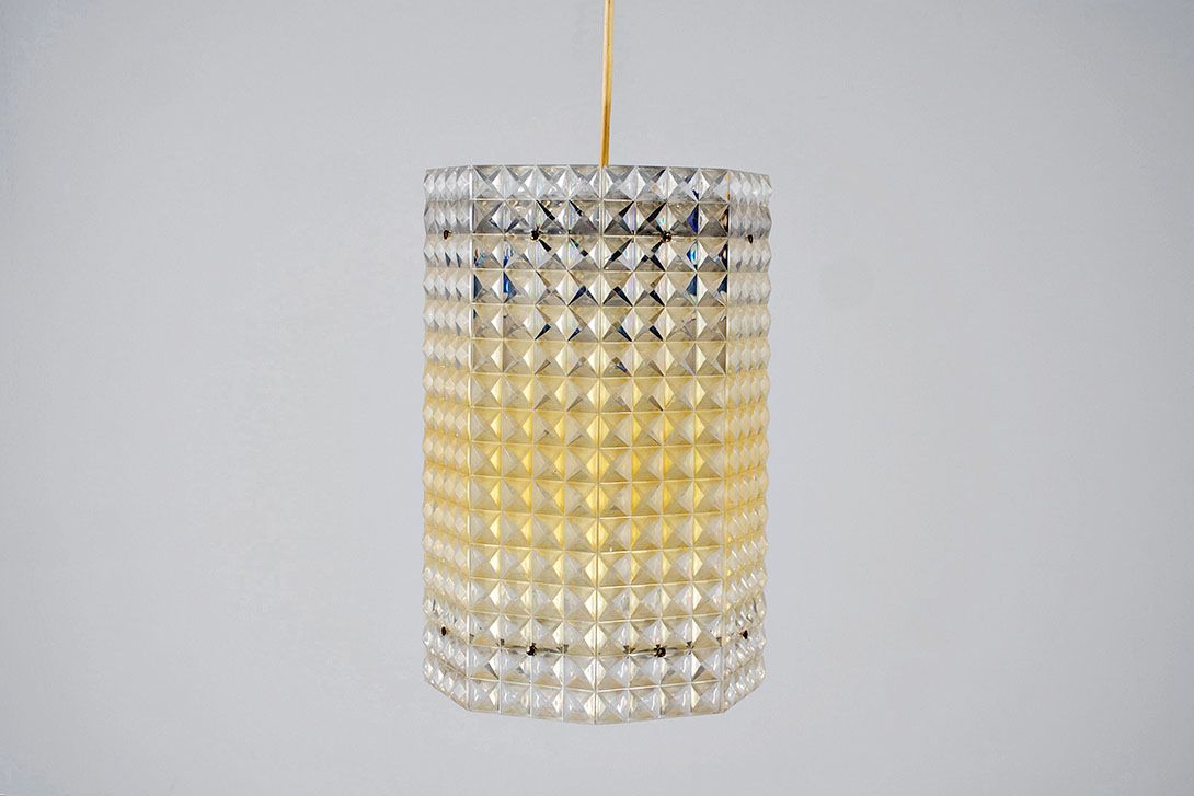 Foto Pendant Lamp Opart Acryl GDR 1967 h32