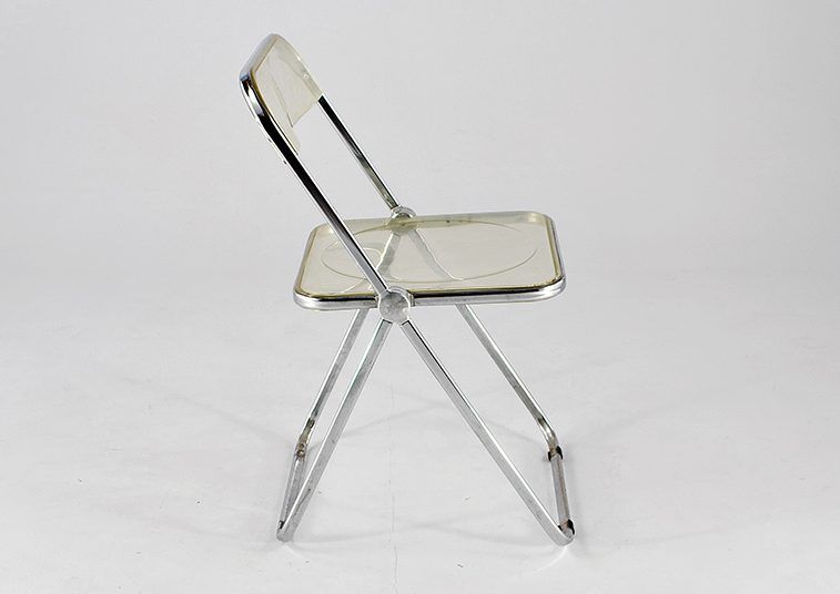Foto Transparent Plia Folding Chair by Piretti for Castelli