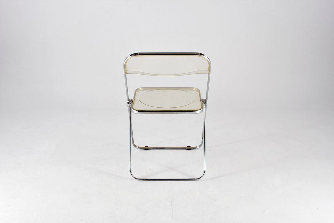 Foto Transparent Plia Folding Chair by Piretti for Castelli