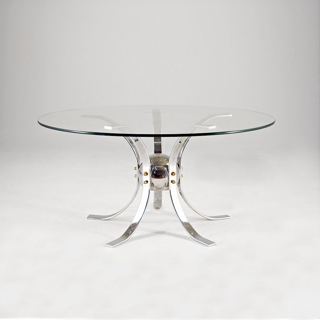Foto Glass Coffee Table h48x99