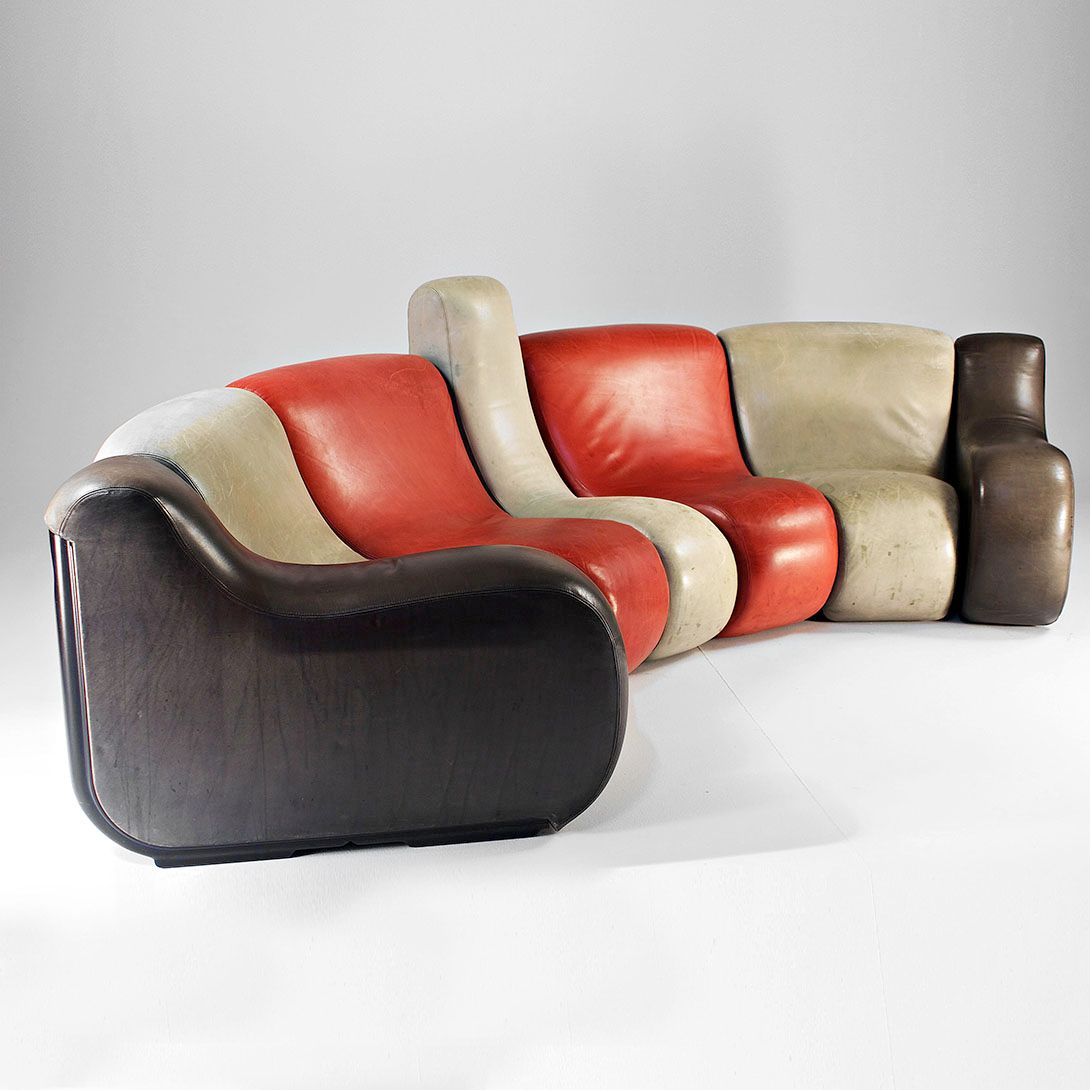 Foto Modular Sofa &#8216;vario Pillo&#8217; by Burghardt Vogtherr for Rosenthal Studio Line 1970s