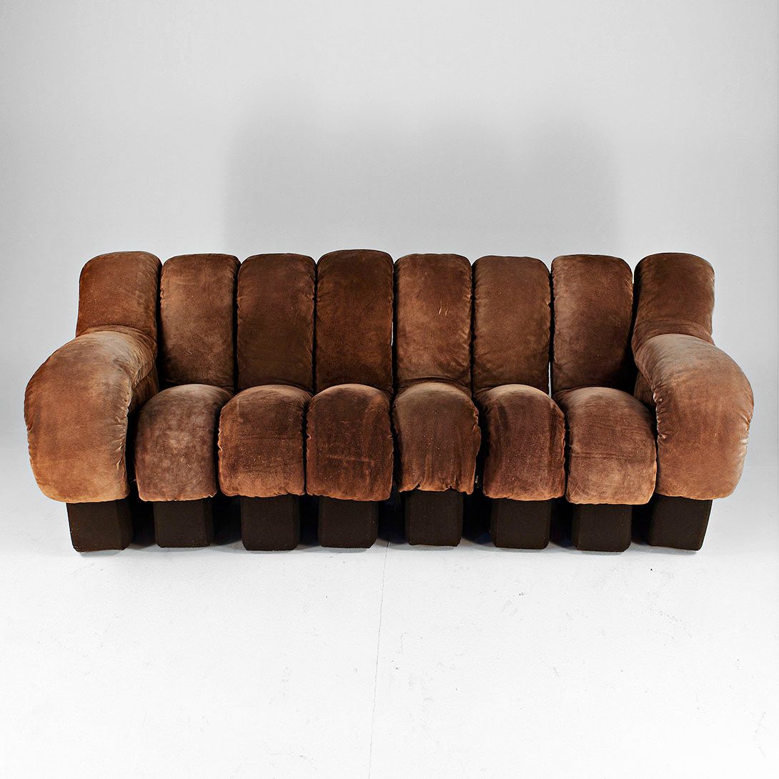 Foto De Sede DS-600 Brown Suede Sofa