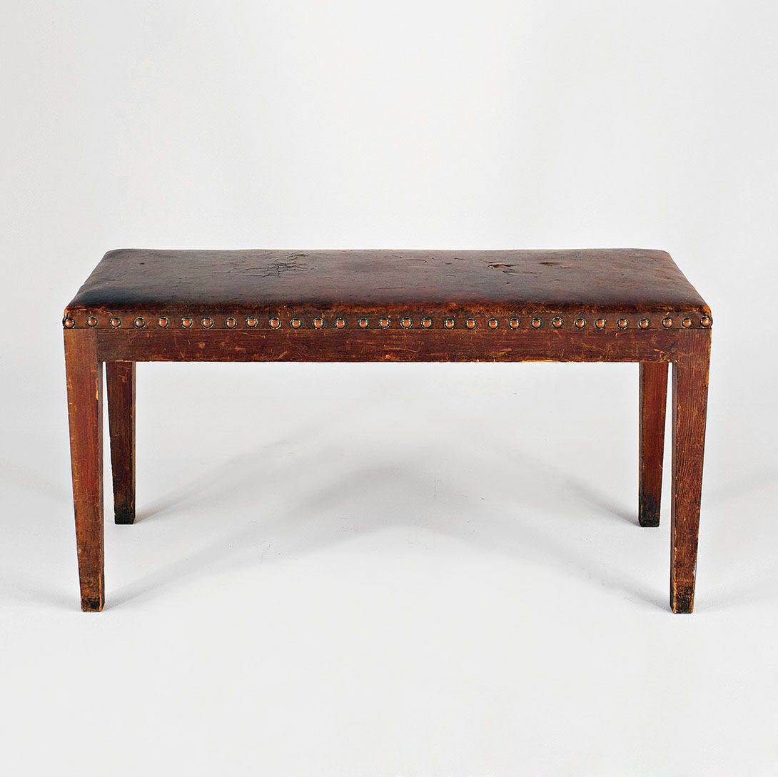 Foto Very Old Hunter´s Bench Wood &#038; Leather
