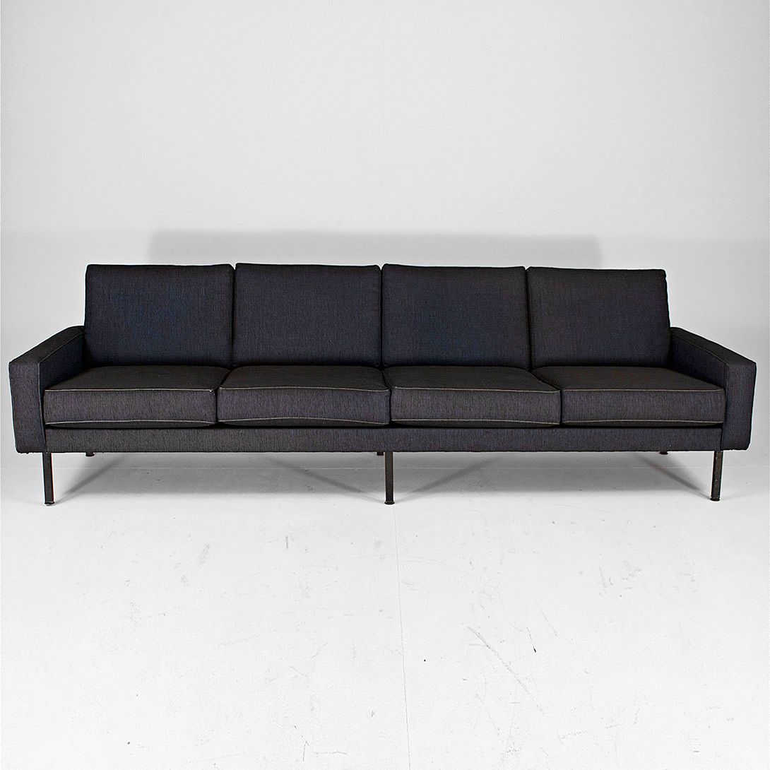 Foto Knoll Sofa Black Jeans Fabric 1967 h72x243x80