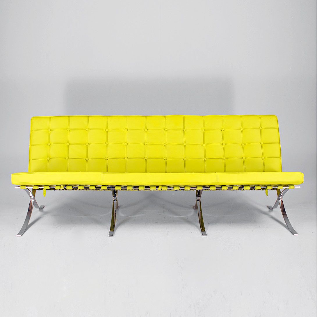 Foto Barcelona Style Neon Green Lounge Sofa Modern Design, Sizes Differ