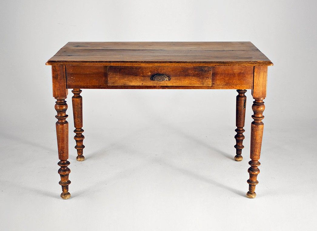 Foto Old Baroque Farmers Kitchen Table 1810 h73x110x68