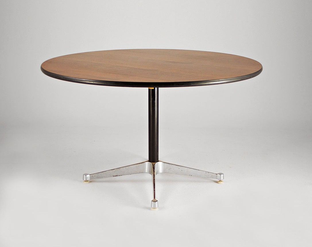 Foto Round Teak Herman Miller Dining Table h77x123