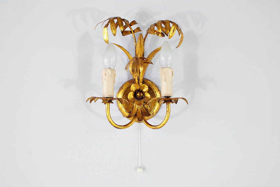 Foto Wall Lamp Brass Reed Kögl