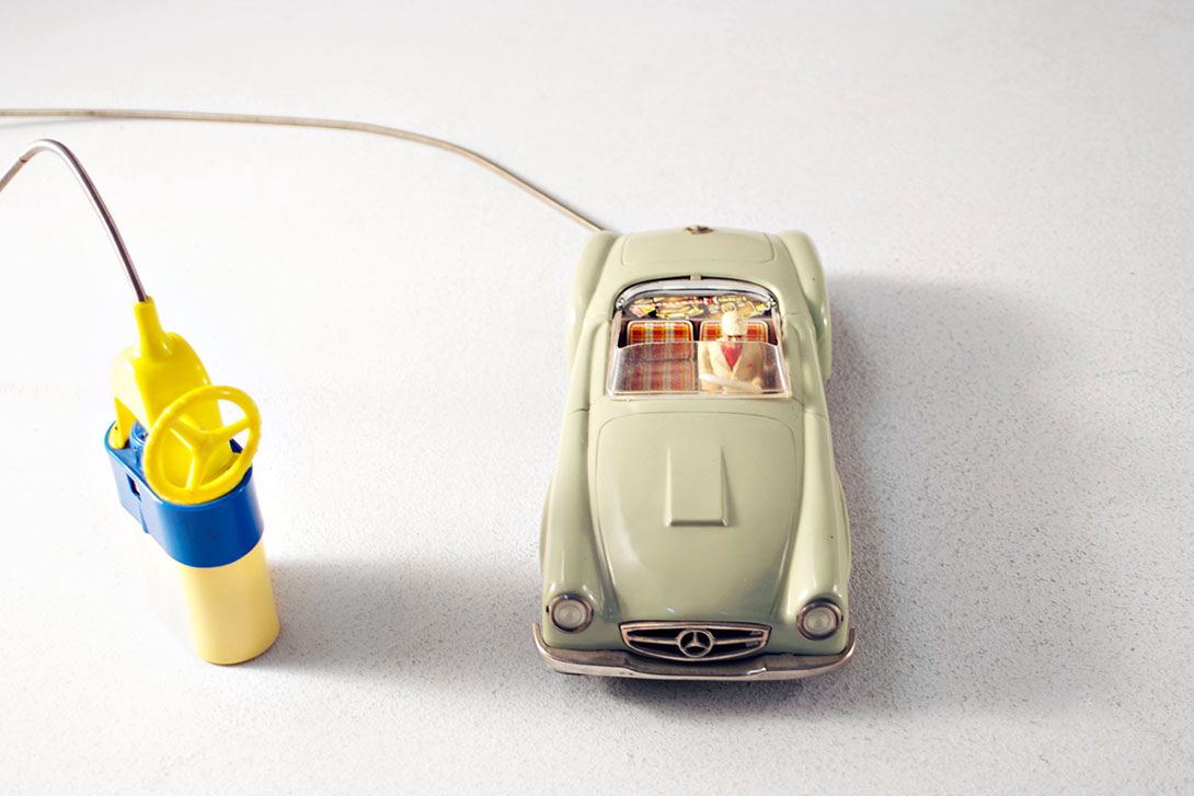 Foto Model Car, Mercedes 190 SL with Remote Control