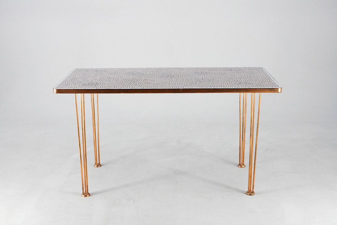 Foto Berthold Müller Coffee Table Copper 1949 h65x120x62