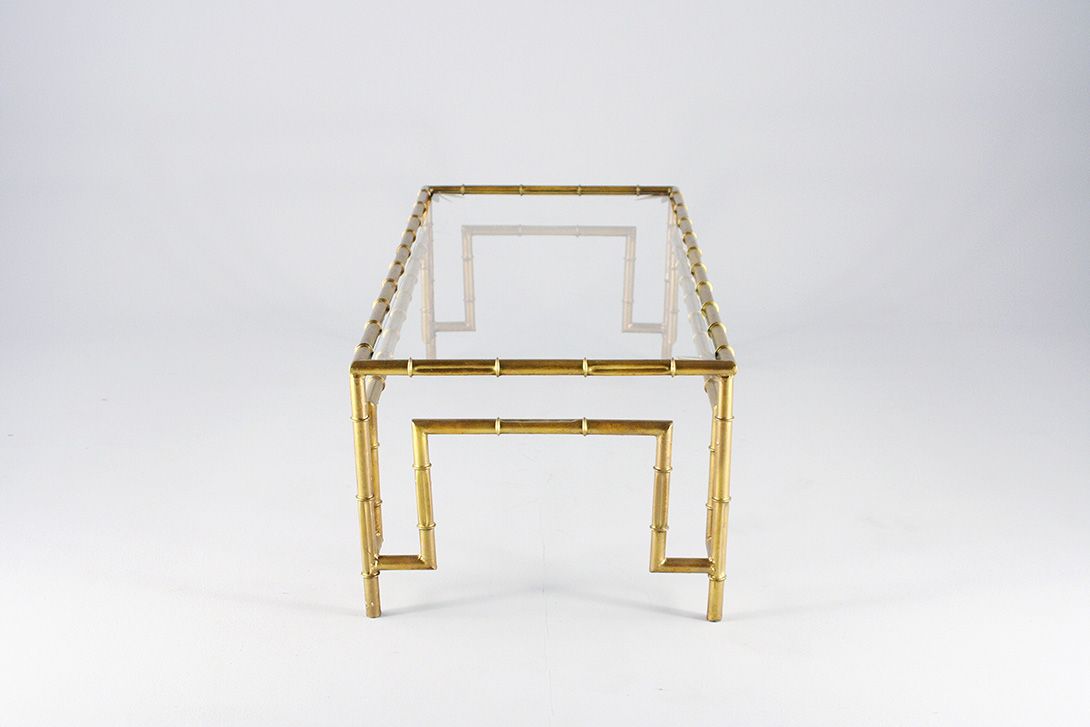 Foto Hans Kögl Gilded Bamboo Coffee Table h45x140x60