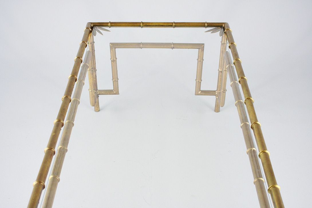 Foto Hans Kögl Gilded Bamboo Coffee Table h45x140x60