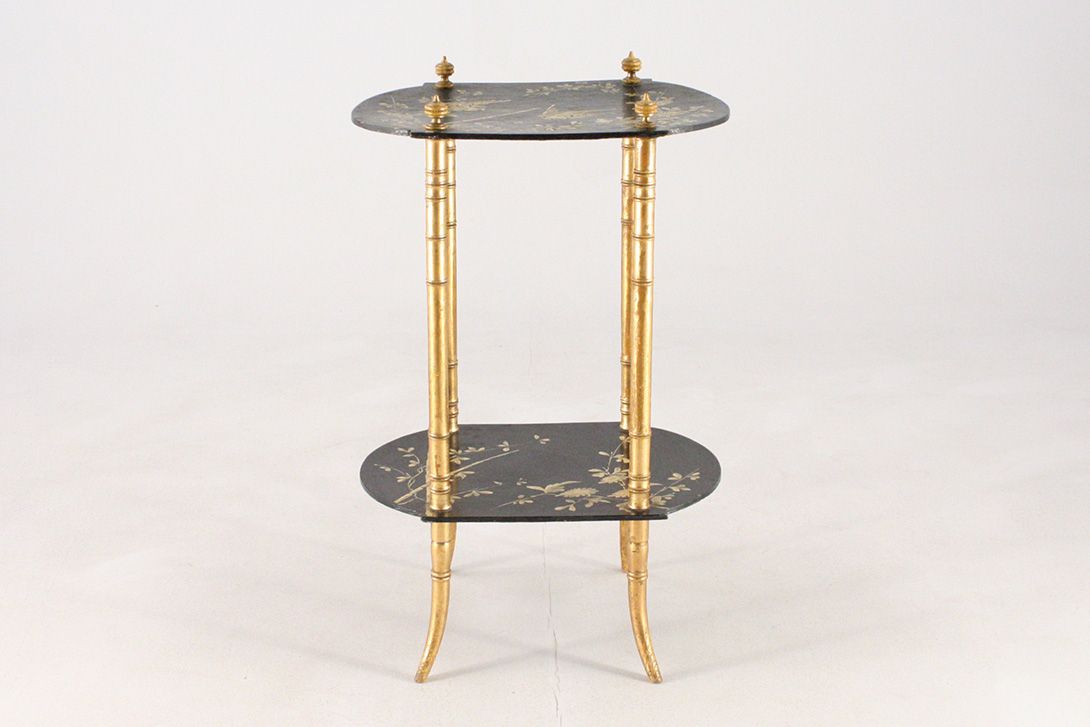 Foto Colonial Asia Bamboo Side Table 1910 h78x49x34