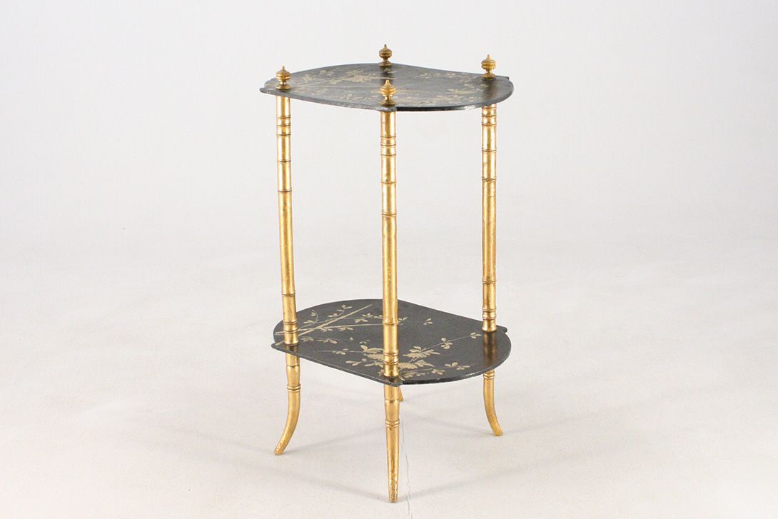 Foto Colonial Asia Bamboo Side Table 1910 h78x49x34