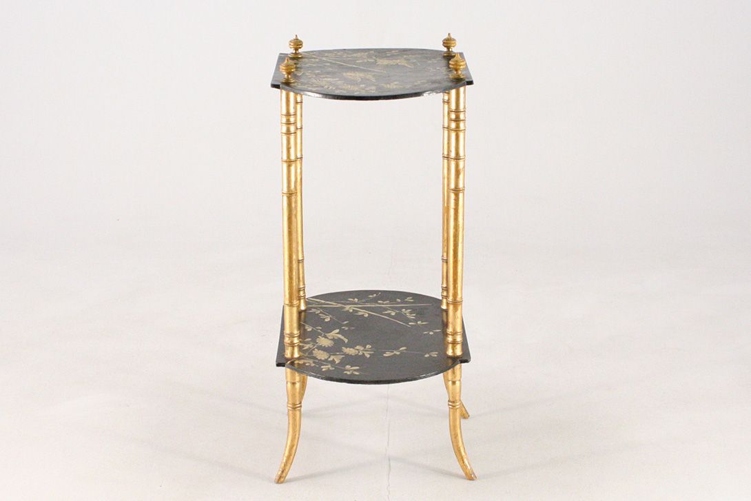 Foto Colonial Asia Bamboo Side Table 1910 h78x49x34