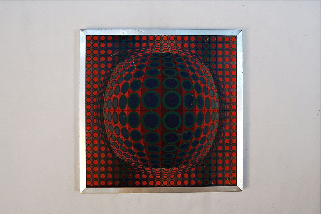 Foto OpArt Print Plante Red 21E2