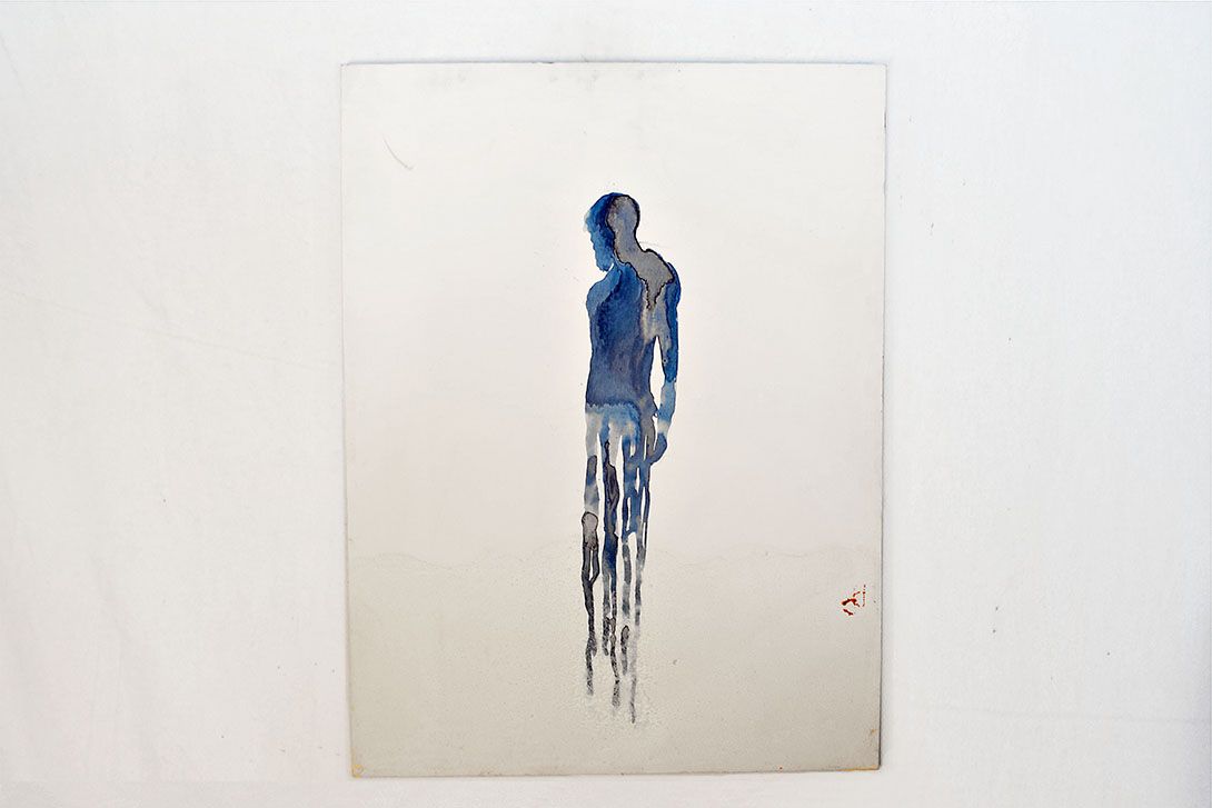 Foto Gouache Painting Bouncer 1978 h100x76 31C6