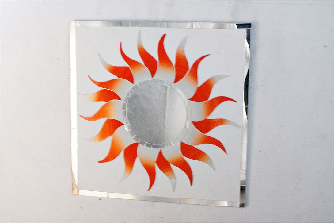 Foto Tile Mirror Sun 40x40cm 18D1