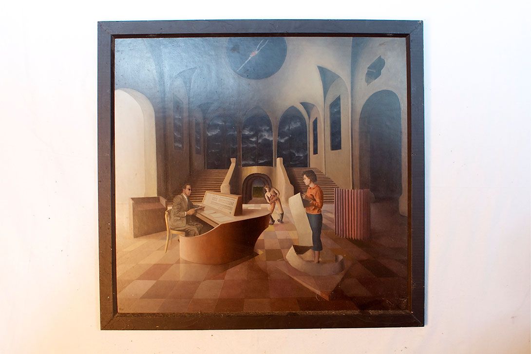 Foto Oil Painting Entrance Hall h87x93 6B4