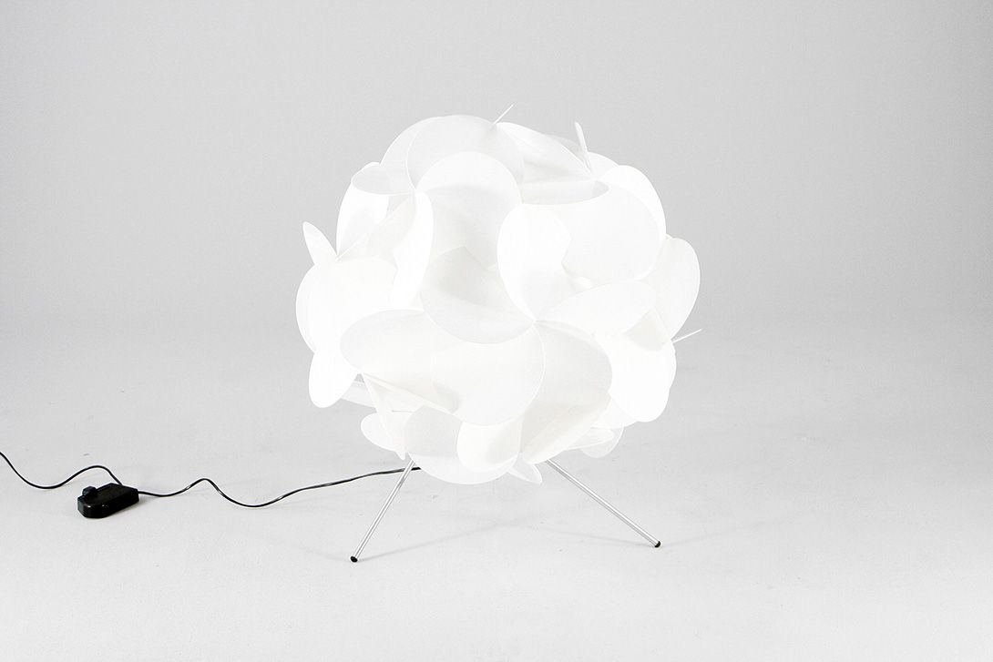 Foto Plastic Floral Atmosphere Floor Lamp 1969 h70