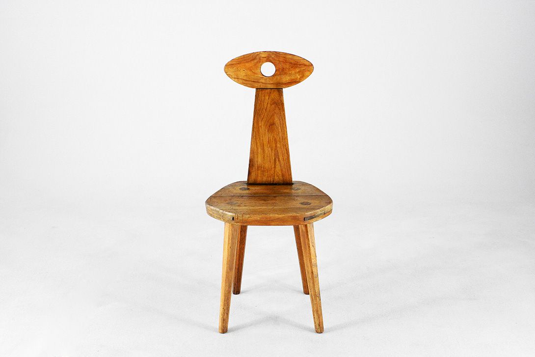 Foto Model Wooden Design Chair 1950 Perriand Era