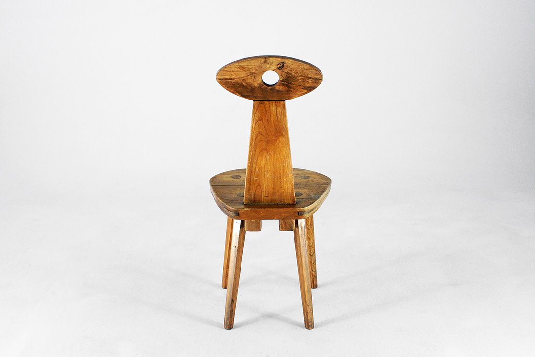 Foto Model Wooden Design Chair 1950 Perriand Era