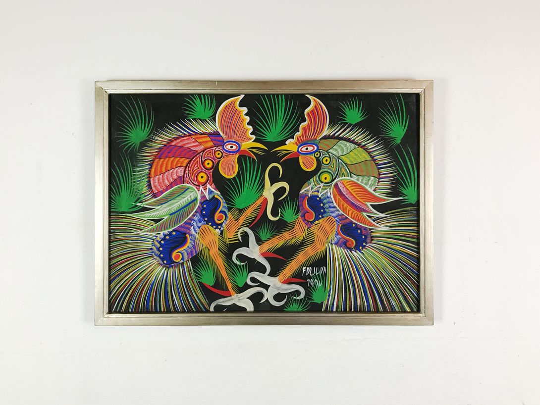 Foto Hawaiian Oil Painting of Rooster h52x72 36A1