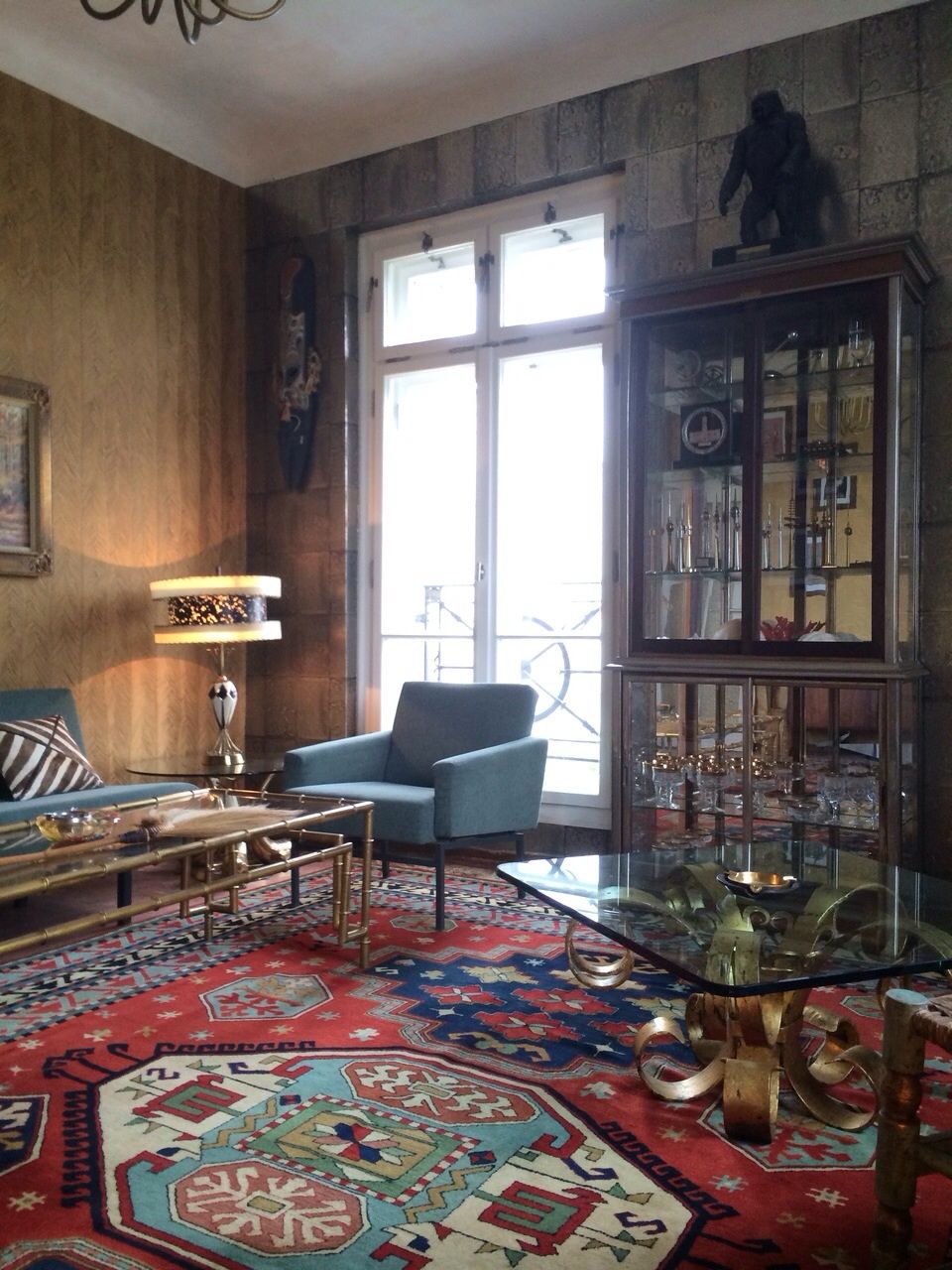 Foto Hans Kögl Gilded Bamboo Coffee Table h45x140x60