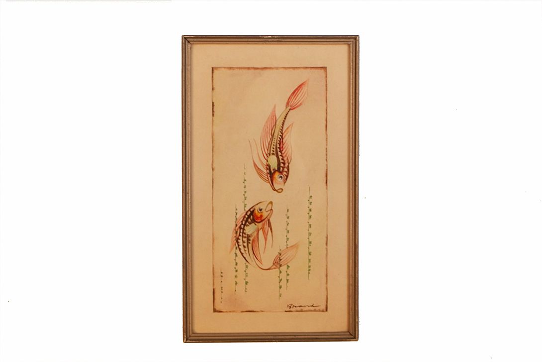 Foto Watercolor 3rd Fish 1954 h33x19 24B7