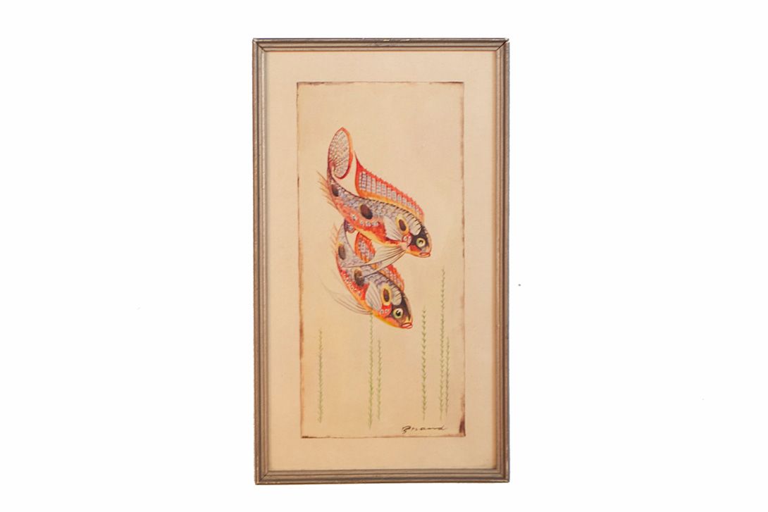 Foto Watercolor 5th Fish 1954 33&#215;19 24B9