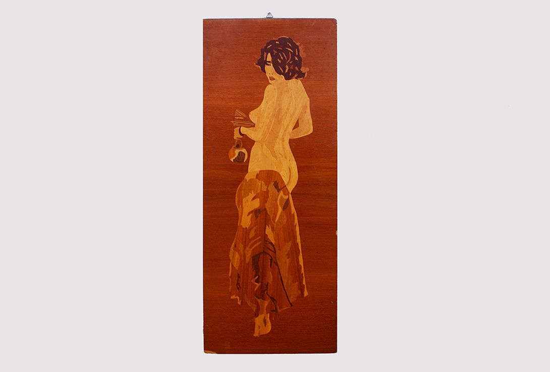 Foto Wood Carved Pinup h100x40 17D105