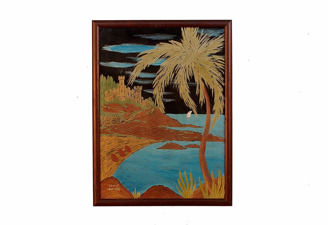 Foto Painted Ceramic Relief Lloret de Mar 1958 h38x28 17D4