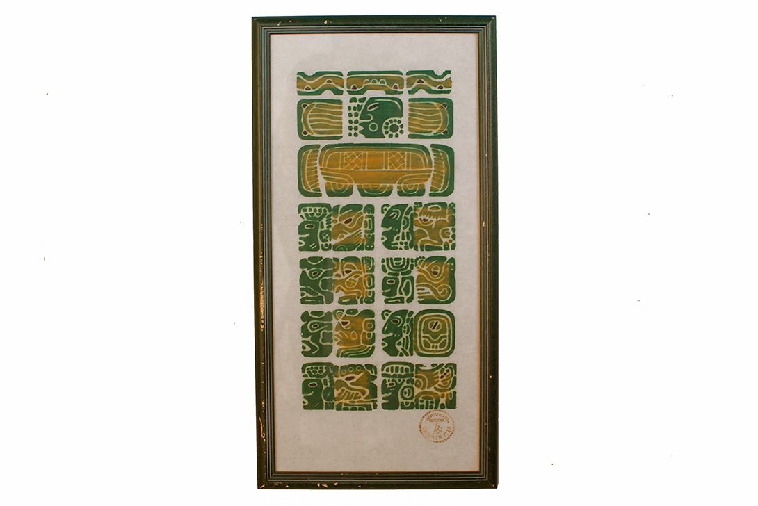 Foto Maya Chichén Itzá Textile Print Mexico 16C14