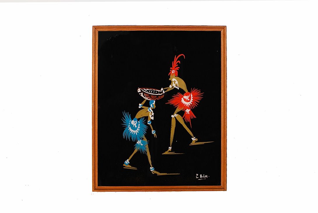 Foto African Gouache Sceneries 1971 h33x27 27A8