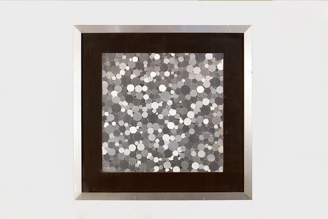 Foto OpArt Silver Dots France 1968 20A18