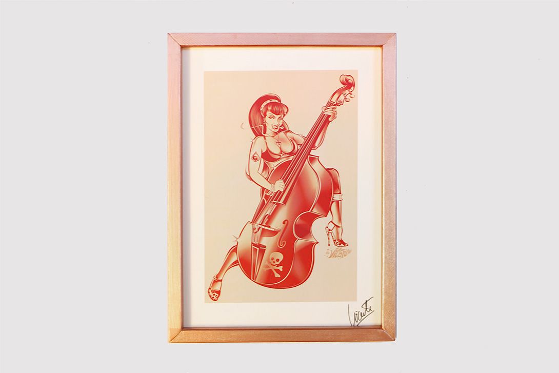 Foto Vicente Pinup Print with Contrabass 2005 h43x32 20A11