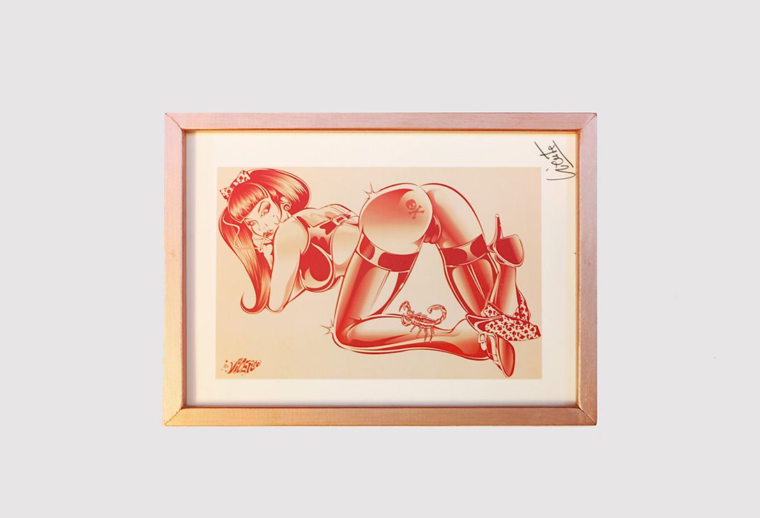 Foto Vicente Pinup Print with Scorpion 2005 h43x32 20A14