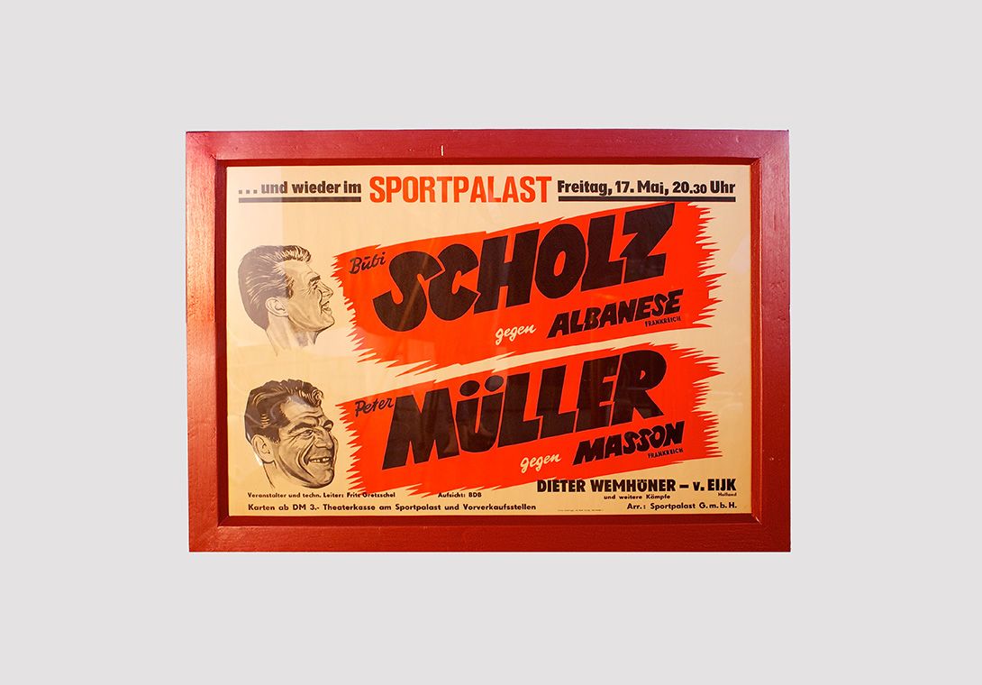 Foto Poster Boxing Match Bubi Scholz im Sportpalast h71x96 38A2