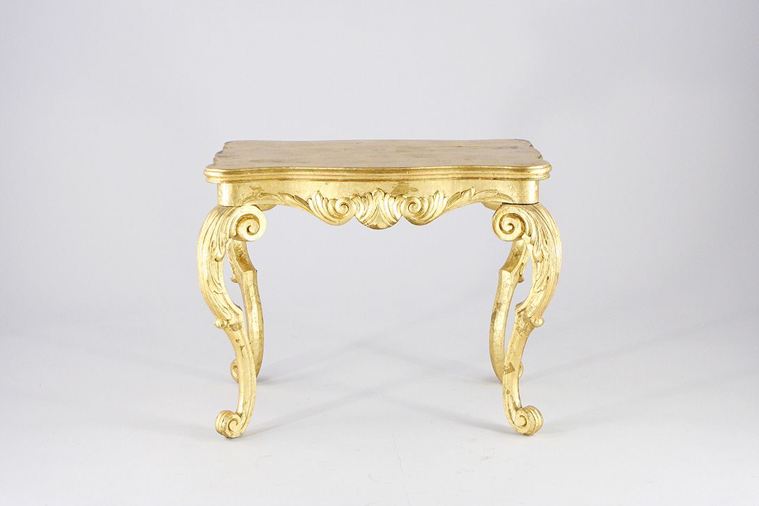 Foto Rectangular Baroque Table Gold h72x88x58